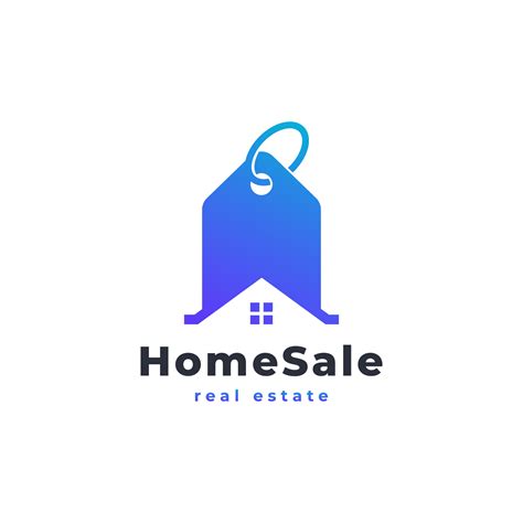 Modern Home Sale Logo House And Price Tag Sale Logo Combination