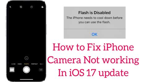 How To Fix Iphone Camera Not Working After Update IOS 17 YouTube