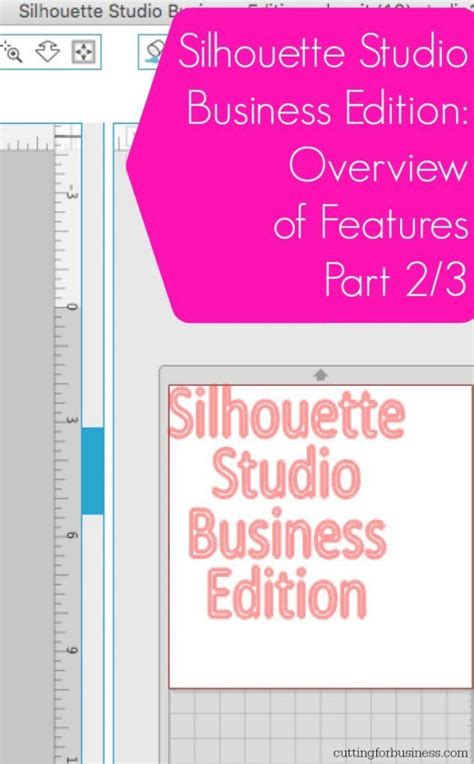 Silhouette Studio Business Edition An Overview Of The Features