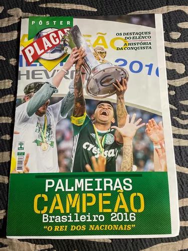 Revista Placar Pôster Especial Palmeiras Campeão Brasileiro MercadoLivre