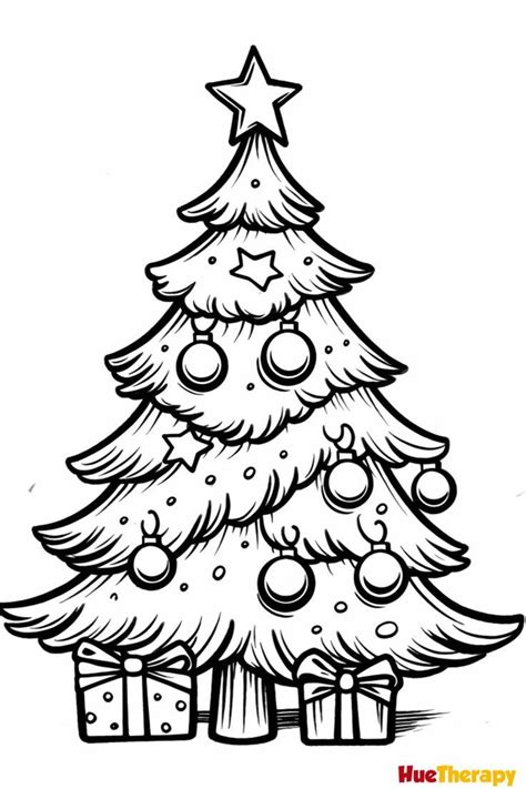 Free Printable Christmas Tree Coloring Pages Christmas Tree