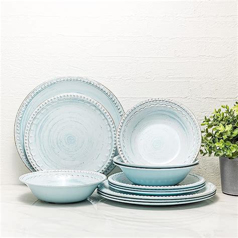 Amazon Zak Designs Melamine Dinnerware Set 12 Piece Service For