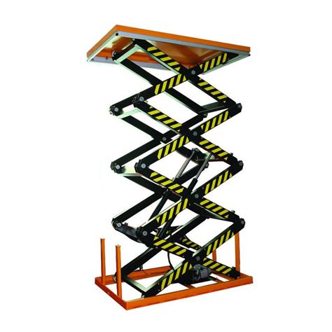 M Stationary Hydraulic Pump Electric Platform Double Scissor Lift