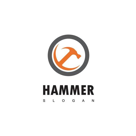 Hammer Logo Design Template 11059191 Vector Art at Vecteezy