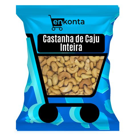 Castanha De Caju Torrada W Inteira E Sem Sal Enkonta Shopee