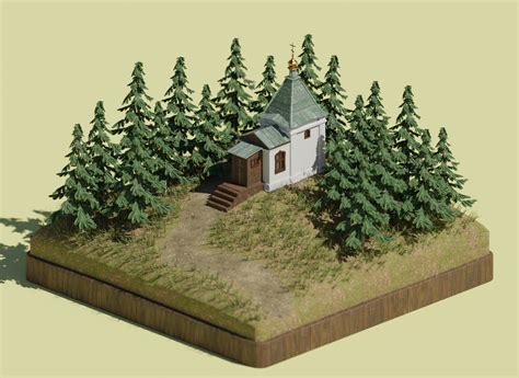 Egor Belous - Small chapel in a spruce forest