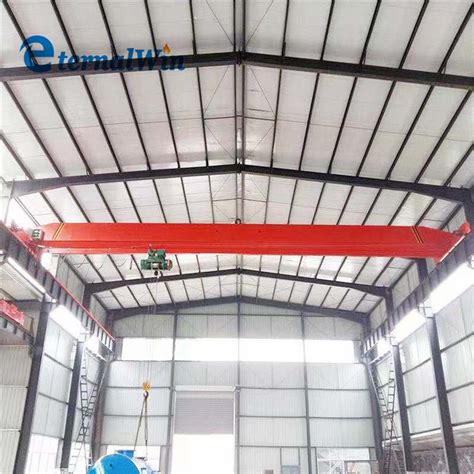 Ton Ton Ton Single Girder Overhead Eot Crane With Hoist For