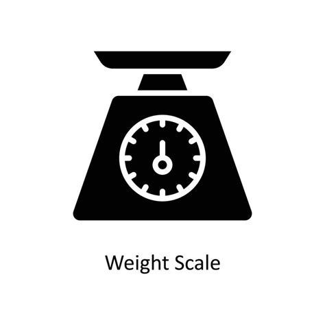 Weight Scale Vector Solid Icons Simple Stock Illustration Stock