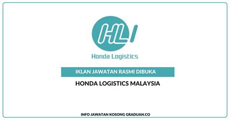 Permohonan Jawatan Kosong Honda Logistics Malaysia Portal Kerja