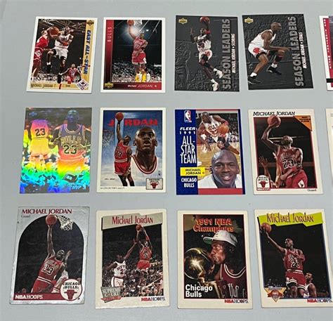 Vintage NBA Card Lot Michael Jordan Scott Pippen Shawn Kemp