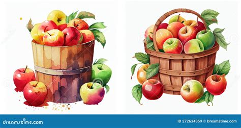 Apple Bushel Clipart