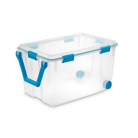 Sterilite Qt Wheeled Gasket Storage Box The Home Depot