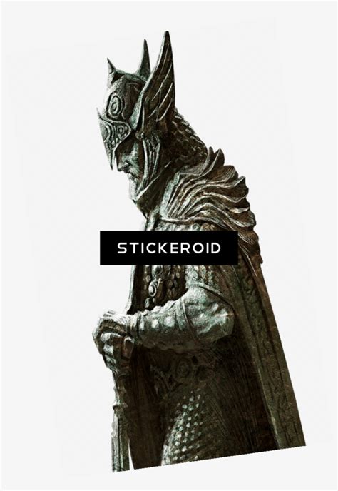 Elder Scrolls Skyrim Statue Side View Statue 860x1208 Png Download