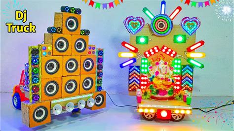 Dj Truck Big Setup Durga Murti Mini Dj Truck Navratri Krishna