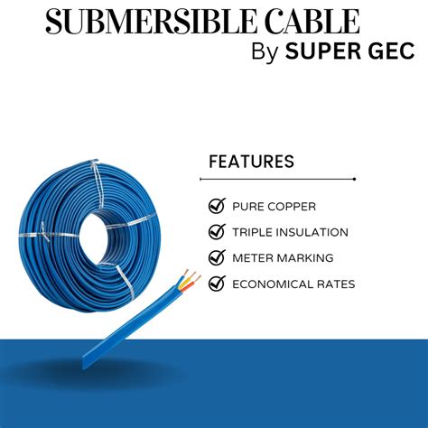 Wire Material Copper No Of Cores Cores Mm Submersible Cable By