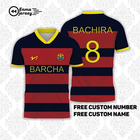 Jual Jersey Anime Bluelock Fc Barcha Team Bachira Nomor Free