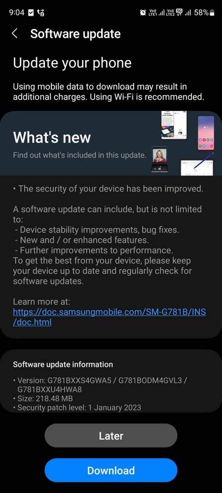 Samsung Software Updates On Twitter Samsung Galaxy S Fe G January