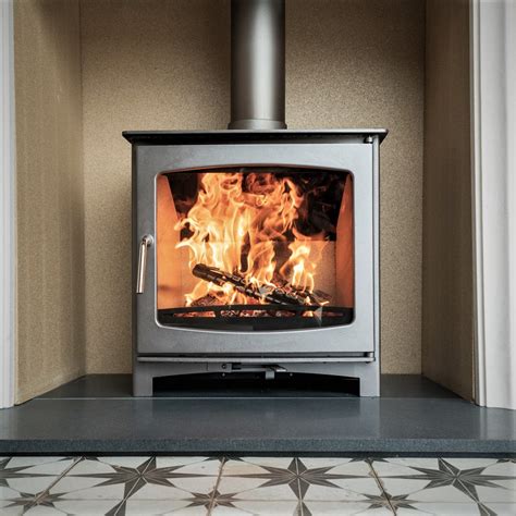 Defra Approved Ecosy 5kw Panoramic Slimline Eco Design Wood Burning