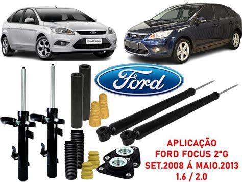 Amortecedor Dianteiro Traseiro Ford Focus 2G Set 2008 á Maio 2013 Kit