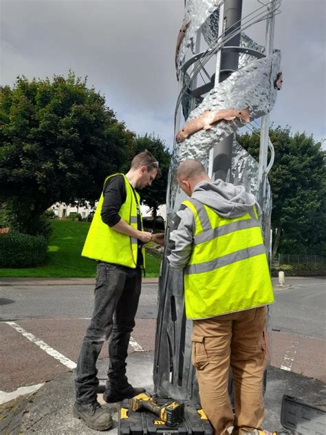 River Totem Creates Banbridge Focal Point In A Roundabout Way