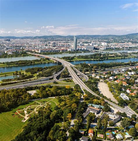 Widok Z Lotu Ptaka Wiede Miasto Zdj Cie Stock Obraz Z O Onej Z