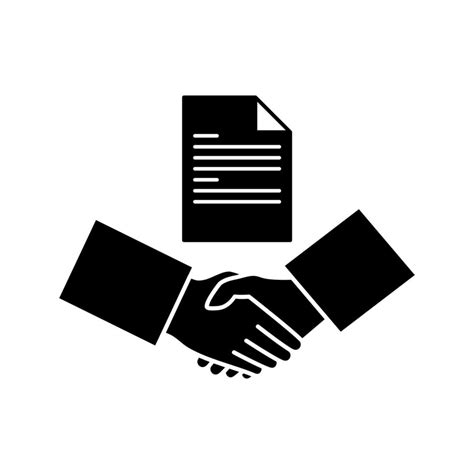 Vector Illustration Of Contract Agreement Icon 22013891 Vector Art At