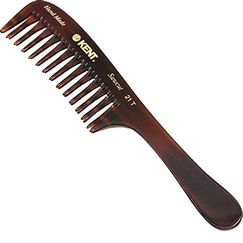 Kent 21T Wide Tooth Comb - Rake Comb Hair Detangler/Wide Tooth Comb for ...