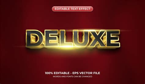 3d Deluxe Text Effect Graphic By Alfaruki Design Creative Fabrica