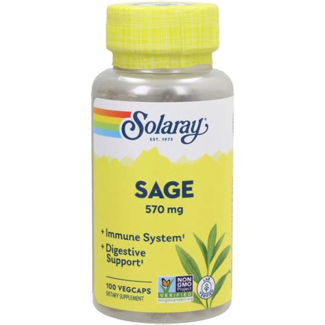 Solaray Sage Mg Veg Caps Get Best Quality Vitamin