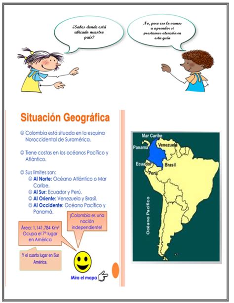 TOMi digital Posición geográfica de Colombia Límites