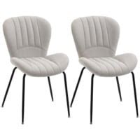 Lot De 2 Chaises Design Contemporain Pi tement Acier à Prix Carrefour