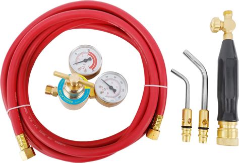 Btshub 5 Pcs Air Acetylene Kit Torch Kit Swirl Including1 Acetylene Regulator Cga 200 Weld Gas