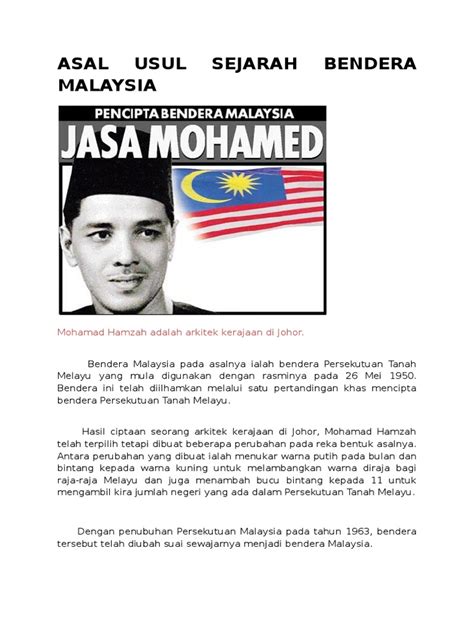 Asal Usul Sejarah Bendera Malaysia Pdf