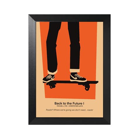Back To The Future Minimalist Movie Poster Instant Download Format