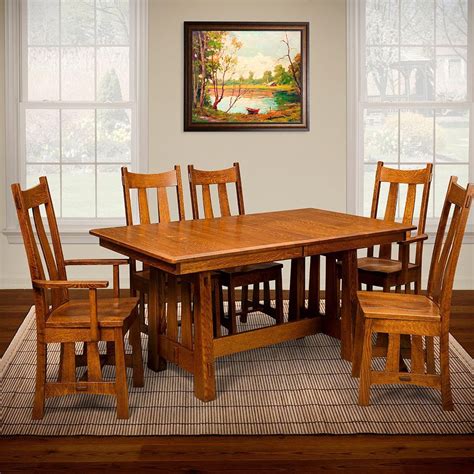 Fremont Trestle Extension Table | Amish Dining Tables – Amish Tables