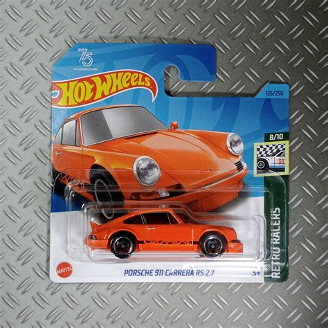 Hot Wheels Porsche Carrera Rs Rare Collectible Miniature Model Scale Gift Idea With