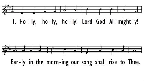 Holy Holy Holy Lord God Almighty Lead Digital Songs And Hymns