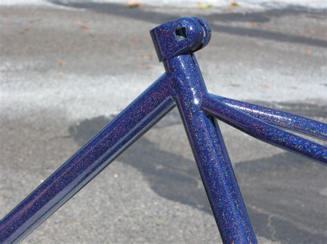 Blue Stardust Powder Coated Bicycle Frame See Our Gallery Here