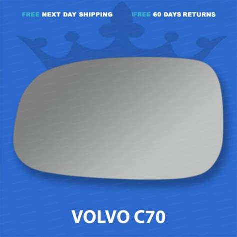 Volvo C70 Wing Door Mirror Glass 2007 2009 Left Passenger Side Spherical Ebay