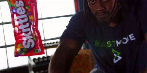 Marshawn Lynch works out with Skittles in great commercial (Video)