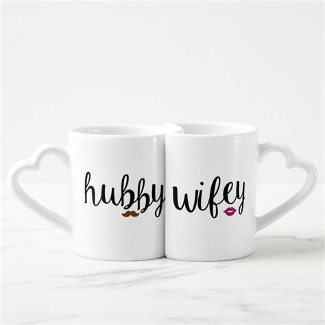 Hubby And Wifey Couple S Mug Set Zazzle