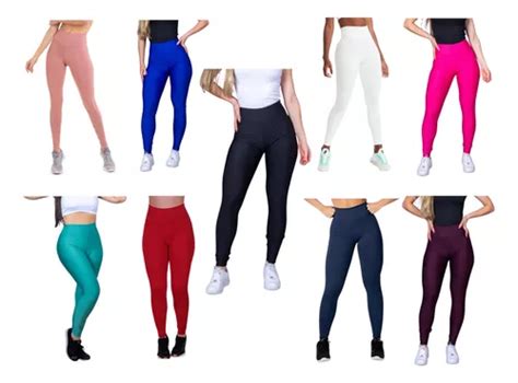 Kit 3 Leggings De Academia Suplex Empina Bumbum Cintura Alta MercadoLivre