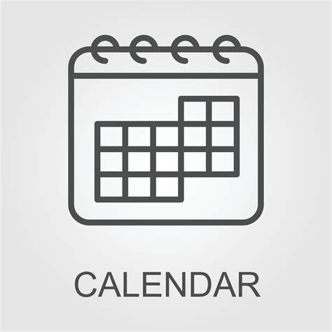 Flat Calendar Icon Calendar On The Wall Vector Illustration 22081726