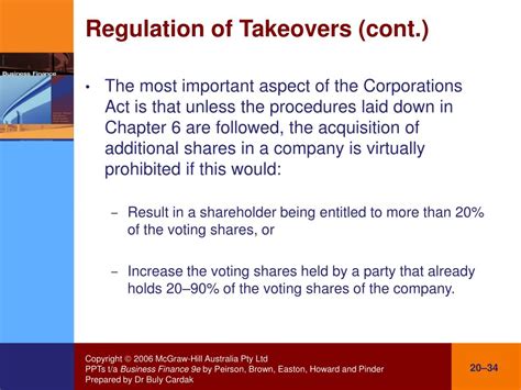 Ppt Chapter 20 Analysis Of Takeovers Powerpoint Presentation Free Download Id 3784472