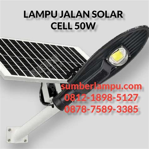 Jual Lampu Jalan Cobra 50w Solar Cell 2in1 Sumber Lampu