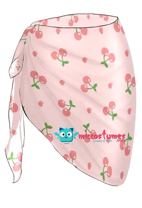 Kawaii Kirsche Strand Wrap Sarong Bikini Vertuschung Chiffon