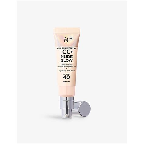 It Cosmetics Fair Beige Your Skin But Better Cc Nude Glow Skin Tint