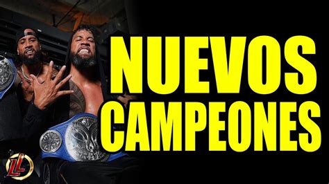 The Usos Nuevos Campeones Mundiales En Parejas De Smackdown Youtube