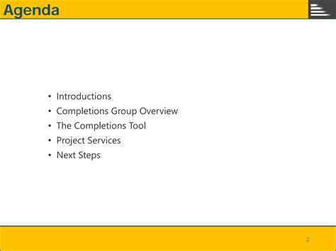 The Completions Group Overview Ppt