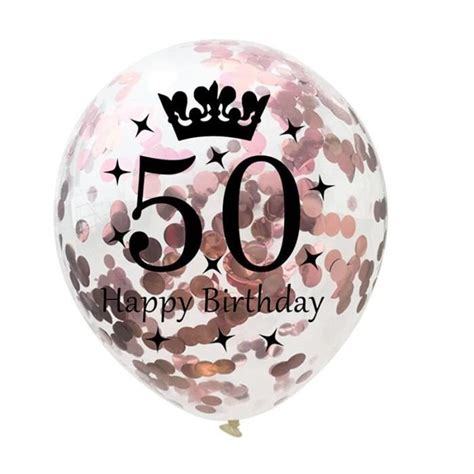 Ballons Confettis En Latex Pour Anniversaire Pi Ces Pouces